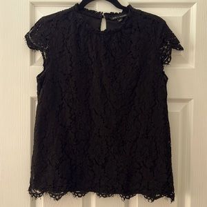 Black Lace Blouse Size Small